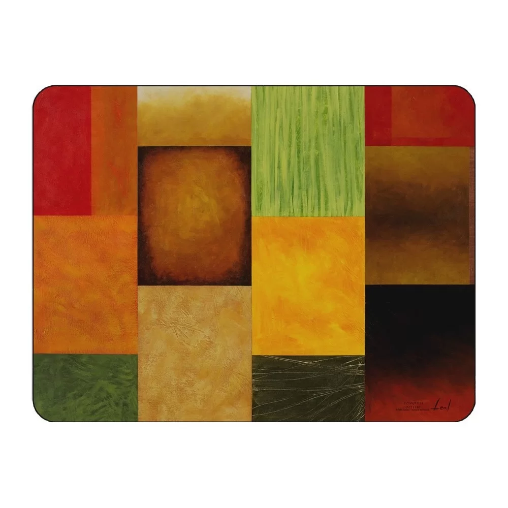 Majestic design by Pablo Esteban of vibrantly coloured corkbacked placemats Majestic design by Pablo Esteban of vibrantly coloured corkbacked placemats