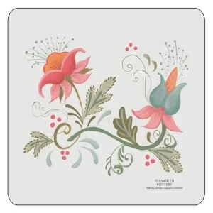 Spring design corkbacked floral coasters