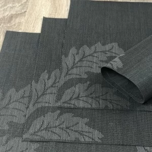 Carbon woven vinyl Fleximats reverse side in focus