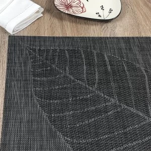 Single tablemat in focus oven vinyl Fleximats Sable design by Plymouth Pottery