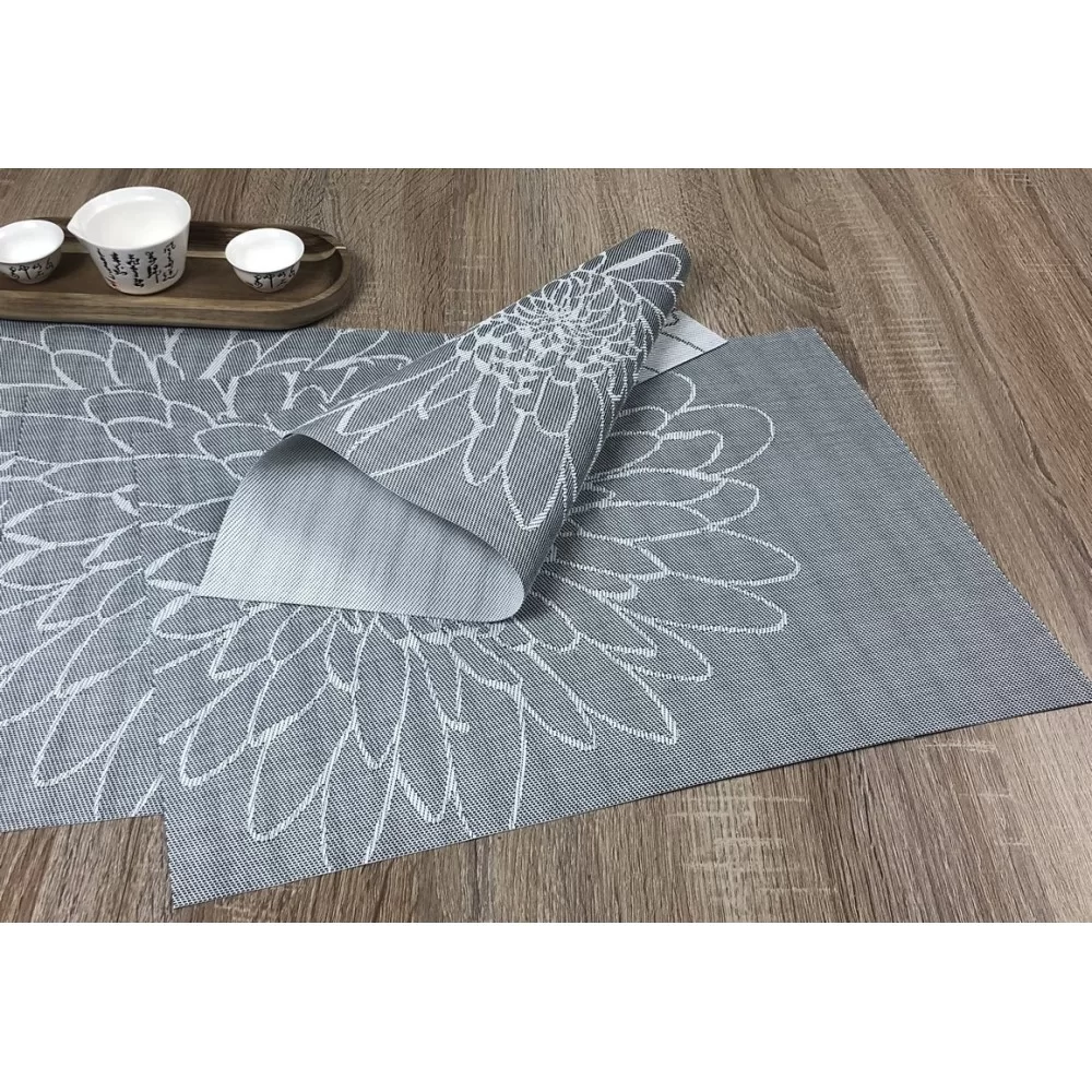 Woven vinyl tablemats Steel Fleximats design Woven vinyl tablemats Steel Fleximats design