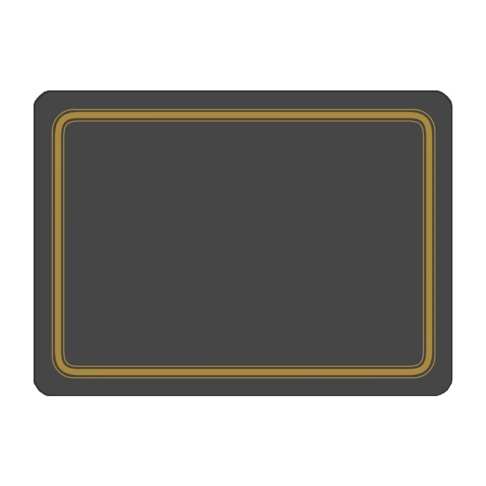 Black melamine placemats corkbacked UK made Black melamine placemats corkbacked UK made