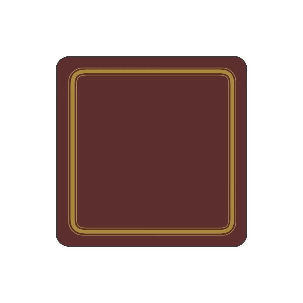 Claret colour melamine coasters corkbacked UK made Claret colour melamine coasters corkbacked UK made