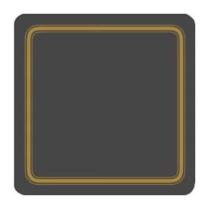 Black plain colour melamine drinks coasters corkbacked UK made