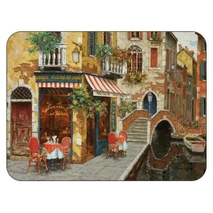 Cafe Scene mediterranean tablemats by Plymouth Pottery