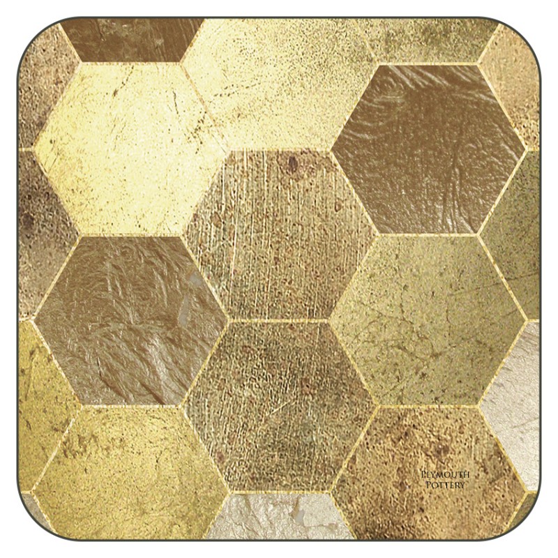 Golden Repeat drinks coasters Golden Repeat drinks coasters