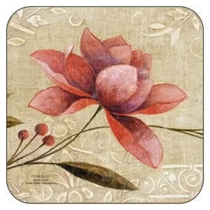 Retro effect Antique Bloom drinks coasters by Plymouth Pottery