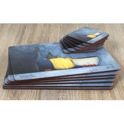 Blue Harmony corkbacked drinks coasters and placemats