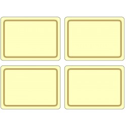 Set of 4 melamine placemats, UK made, cream colour corkbacked tablemats Set of 4 melamine placemats, UK made, cream colour corkbacked tablemats
