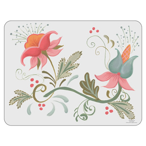 Spring floral funky placemats by Plymouth Pottery